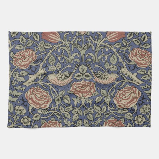 William Morris Tudor Roos Wallpaper Theedoek (Horizontaal)