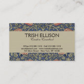 William Morris Tudor Roos Wallpaper Visitekaartje (Achterkant)