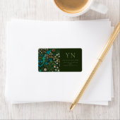 WILLIAM MORRIS TULIP ADRES ETIKET (Insitu)