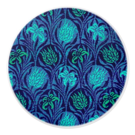 William Morris "Tulip and Lily" 2 Keramische Knop (Voorkant)