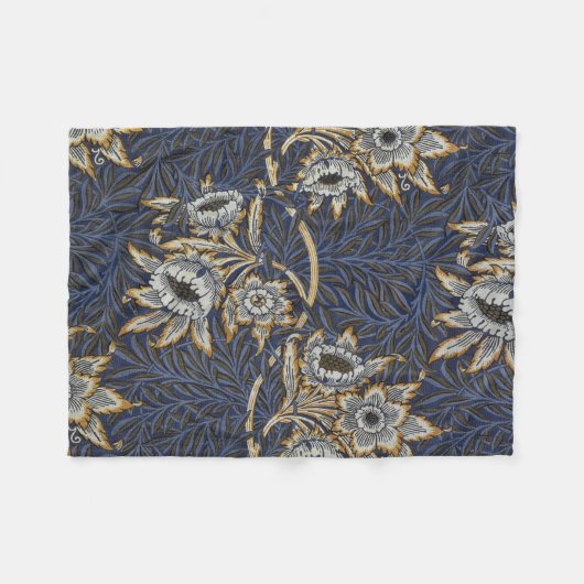william morris tulip and willow tapestry pattern fleece deken (Voorkant (Horizontaal))