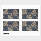 william morris tulip and willow tapestry pattern rechthoekige sticker (Vel)