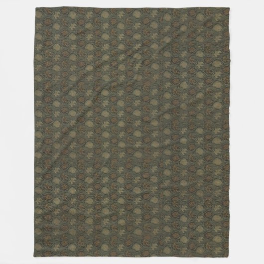  William Morris Tulip en Lily Tegel Fleece Deken (Voorkant)