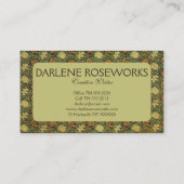 William Morris Tulip en Lily Visitekaartje (Achterkant)