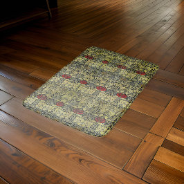 William Morris Tulip en Roos Gold Red Badmat