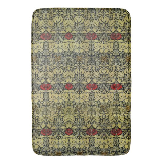 William Morris Tulip en Roos Gold Red Badmat (Voorkant Verticaal)