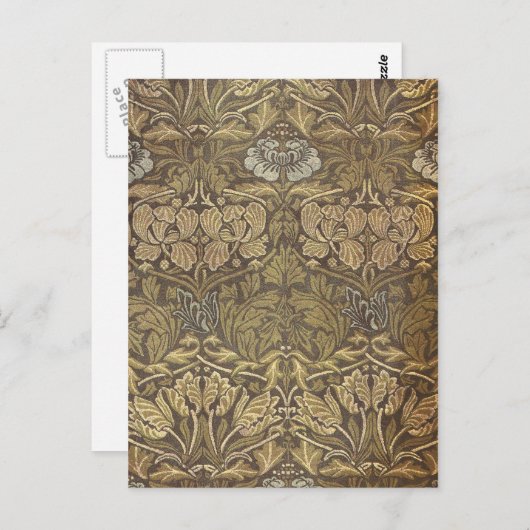 William Morris Tulip en Roos Pattern Briefkaart (Voorkant / Achterkant)