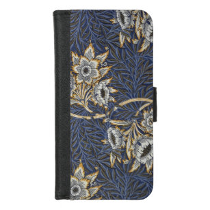 William Morris Tulip en Willow Floral Pattern iPhone 8/7 Portemonnee Hoesje
