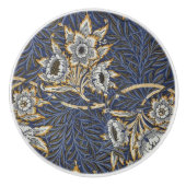 William Morris Tulip en Willow Floral Pattern Keramische Knop (Voorkant)