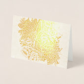 William Morris TULIP EN WILLOW GOLD Foil Kaart (Voorkant)