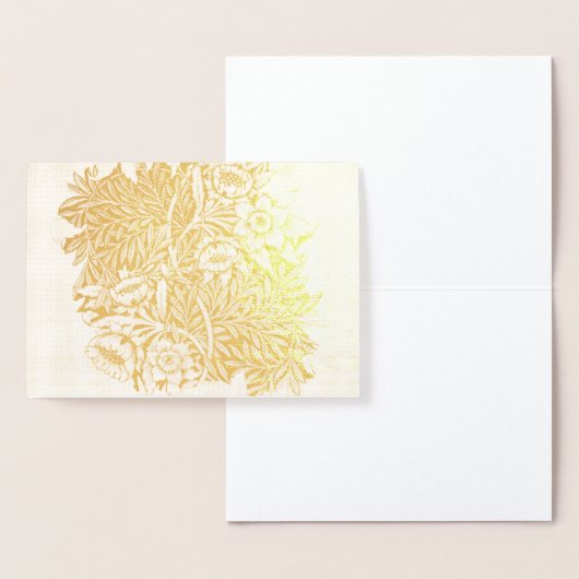 William Morris TULIP EN WILLOW GOLD Foil Kaart (Display)