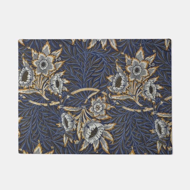 william morris tulip en willow tapestry patroon deurmat (Voorkant)