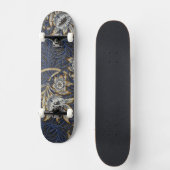 william morris tulip en willow tapestry patroon persoonlijk skateboard (Voorkant)