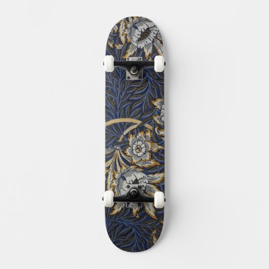 william morris tulip en willow tapestry patroon persoonlijk skateboard (Voorkant)
