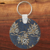william morris tulip en willow tapestry patroon sleutelhanger (Voorkant)
