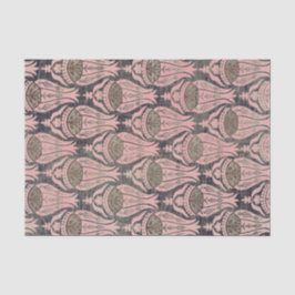 William Morris TULIP GRAY EN PINK Tissue Paper Tissuepapier