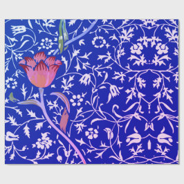 William Morris TULIP IN BLAUW inpakpapier