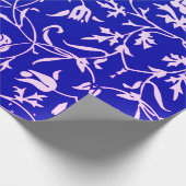 William Morris TULIP IN BLAUW inpakpapier (Hoek)