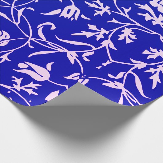 William Morris TULIP IN BLAUW inpakpapier (Hoek)