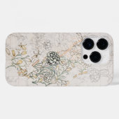  William Morris Tulip Pastel Floral Sketch Case-Mate iPhone Case (Achterkant (horizontaal))