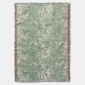 William Morris Tulip Pattern Sage Green Deken (Voorkant Verticaal)