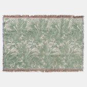 William Morris Tulip Pattern Sage Green Deken (Voorkant)
