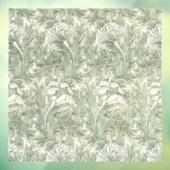 William Morris Tulip Wallpaper Classic Green Raamsticker (Vel 3)