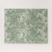 william morris tulip wallpaper groen legpuzzel (Horizontaal)