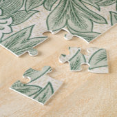 william morris tulip wallpaper groen legpuzzel (Zijkant)