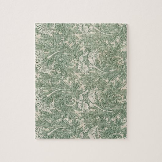 william morris tulip wallpaper groen legpuzzel (Verticaal)
