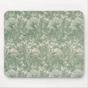 william morris tulip wallpaper groen muismat