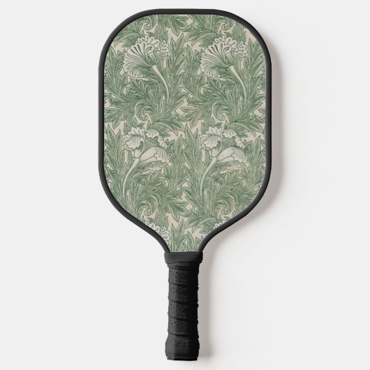 william morris tulip wallpaper groen pickleball paddle (Achterkant)