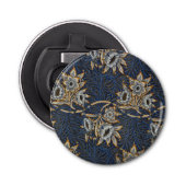 William Morris Tulip Willow Blauw Patroon Button Flesopener (Voorkant)