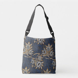 William Morris Tulip Willow Blauw Patroon Crossbody Tas