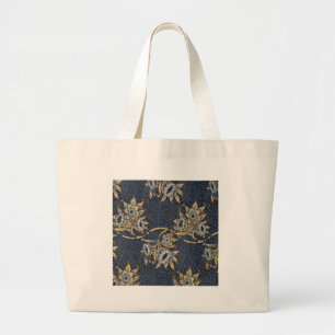 William Morris Tulip Willow Blauw Patroon Grote Tote Bag
