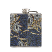 William Morris Tulip Willow Blauw Patroon Heupfles (Achterkant)