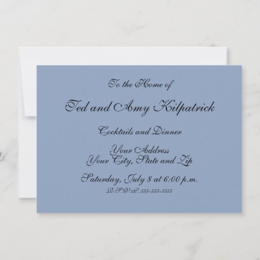 William Morris Tulip Willow Blauw Patroon Kaart (Achterkant)