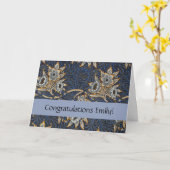 William Morris Tulip Willow Blauw Patroon Kaart (Gele Bloem)