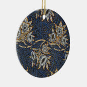 William Morris Tulip Willow Blauw Patroon Keramisch Ornament (Rechts)