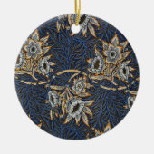 William Morris Tulip Willow Blauw Patroon Keramisch Ornament (Voorkant)