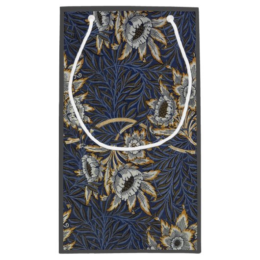 William Morris Tulip Willow Blauw Patroon Klein Cadeauzakje (Achterkant)
