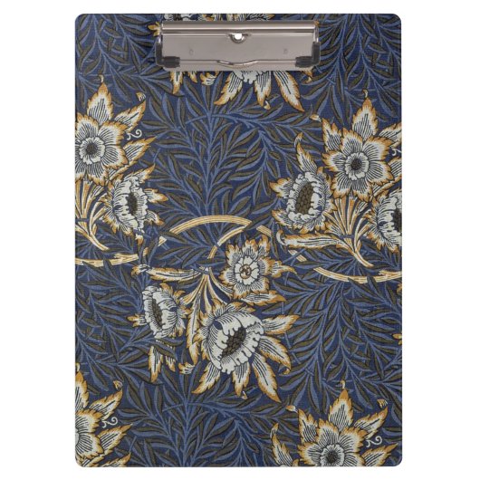 William Morris Tulip Willow Blauw Patroon Klembord (Voorkant)