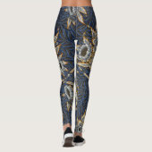 William Morris Tulip Willow Blauw Patroon Leggings (Achterkant)