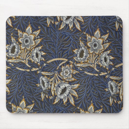 William Morris Tulip Willow Blauw Patroon Muismat (Voorkant)