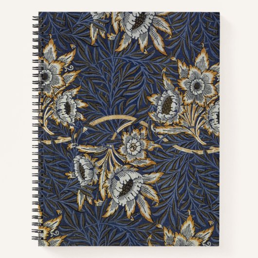 William Morris Tulip Willow Blauw Patroon Notitieboek (Voorkant)