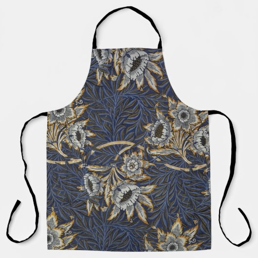 William Morris Tulip Willow Blauw Patroon Schort (Voorkant)