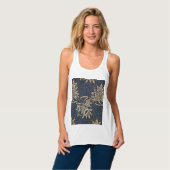 William Morris Tulip Willow Blauw Patroon Tanktop (Volledige Voorkant)