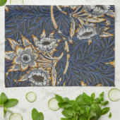 William Morris Tulip Willow Blauw Patroon Theedoek (Gevouwen)