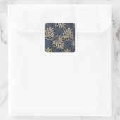 William Morris Tulip Willow Blauw Patroon Vierkante Sticker (Tas)