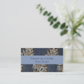 William Morris Tulip Willow Blauw Patroon Visitekaartje (Staand voorkant)